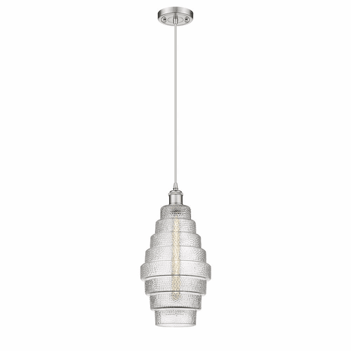 Innovations Cascade LED Mini Pendant - Brushed Satin Nickel - 516-1P-SN-G672-8-LED