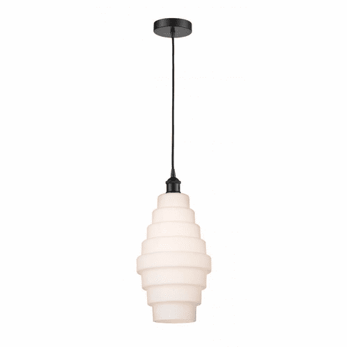 Innovations Cascade LED Mini Pendant - Matte Black - 616-1P-BK-G671-8-LED