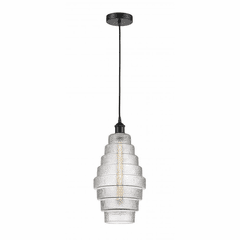Innovations Cascade LED Mini Pendant - Matte Black - 616-1P-BK-G672-8