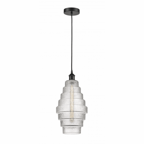 Innovations Cascade LED Mini Pendant - Matte Black - 616-1P-BK-G672-8-LED