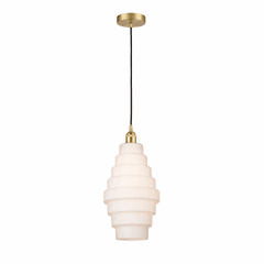 Innovations Cascade LED Mini Pendant - Satin Gold - 616-1P-SG-G671-8-LED
