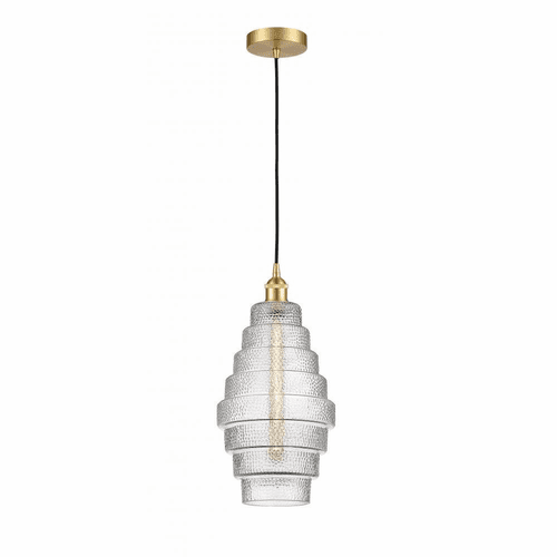 Innovations Cascade LED Mini Pendant - Satin Gold - 616-1P-SG-G672-8