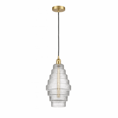 Innovations Cascade LED Mini Pendant - Satin Gold - 616-1P-SG-G672-8-LED