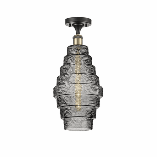 Innovations Cascade LED Semi-Flush Mount - Black Antique Brass - 516-1C-BAB-G673-8