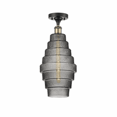 Innovations Cascade LED Semi-Flush Mount - Black Antique Brass - 516-1C-BAB-G673-8