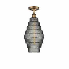 Innovations Cascade LED Semi-Flush Mount - Brushed Brass - 516-1C-BB-G673-8