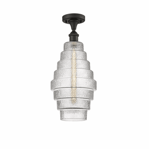 Innovations Cascade LED Semi-Flush Mount - Oil Rbd Bronze - 516-1C-OB-G672-8-LED