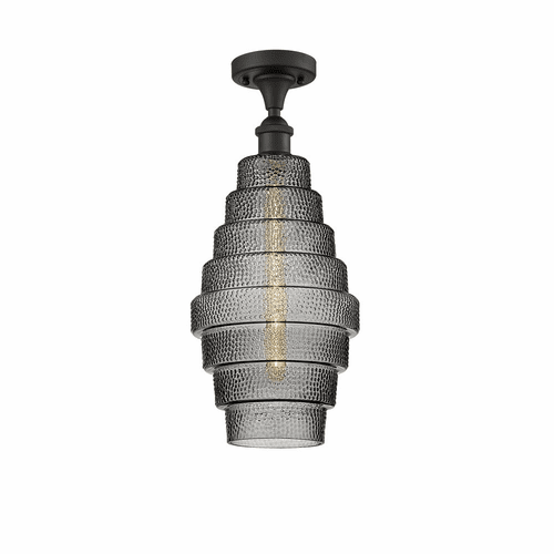 Innovations Cascade LED Semi-Flush Mount - Oil Rubbed Bronze - 516-1C-OB-G673-8