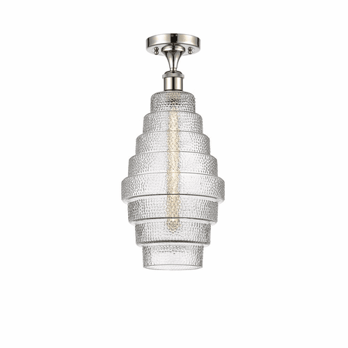 Innovations Cascade LED Semi-Flush Mount - Polished Nickel - 516-1C-PN-G672-8
