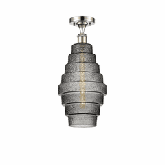 Innovations Cascade LED Semi-Flush Mount - Polished Nickel - 516-1C-PN-G673-8-LED