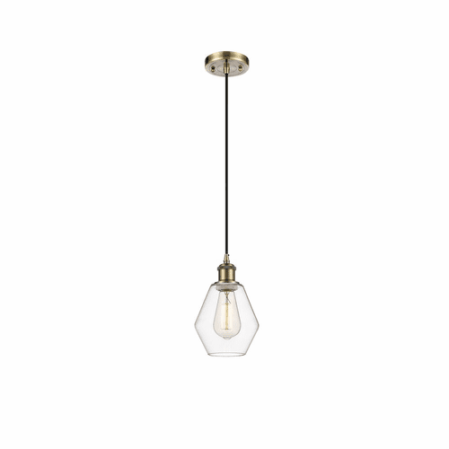 Innovations Cindyrella 1-LT Mini Pendant - Antique Brass - 516-1P-AB-G652-6