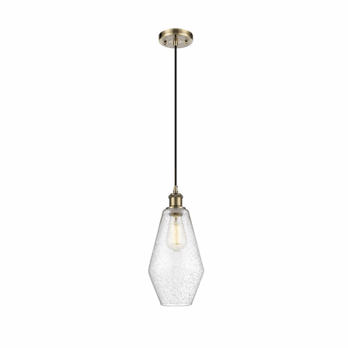 Innovations Cindyrella 1-LT Mini Pendant - Antique Brass - 516-1P-AB-G654-7