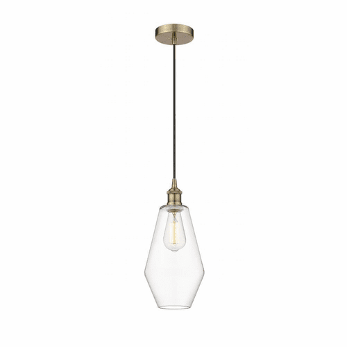 Innovations Cindyrella 1-LT Mini Pendant - Antique Brass - 616-1P-AB-G652-7