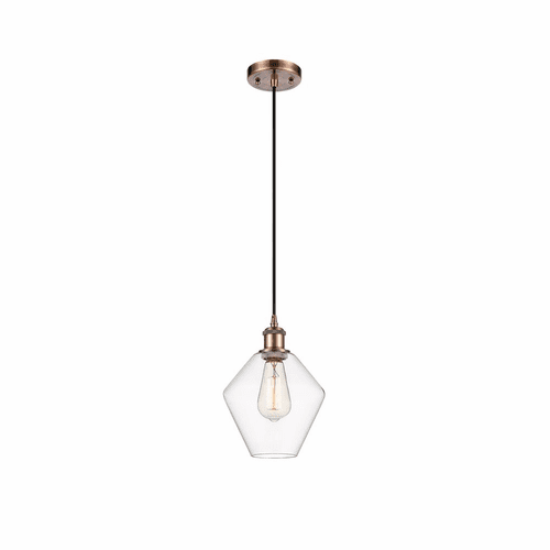 Innovations Cindyrella 1-LT Mini Pendant - Antique Copper - 516-1P-AC-G652-8