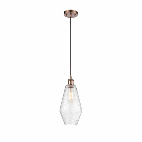 Innovations Cindyrella 1-LT Mini Pendant - Antique Copper - 516-1P-AC-G654-7