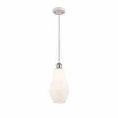 Innovations Cindyrella 1-LT Mini Pendant - White and Chrome - 516-1P-WPC-G651-7 Innovations Cindyrella 1-LT Mini Pendant - White and Chrome - 516-1P-WPC-G651-7