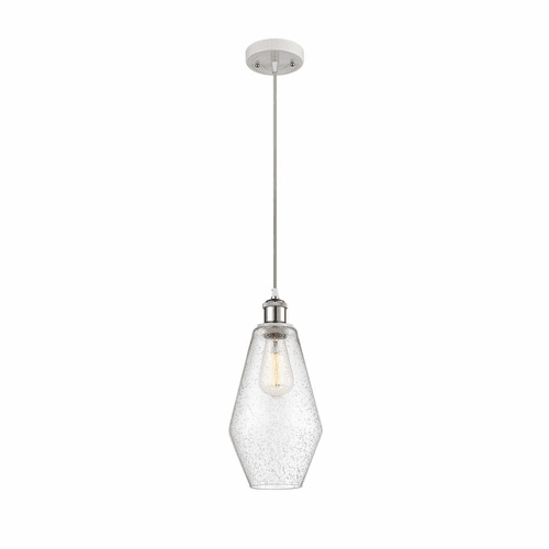 Innovations Cindyrella 1-LT Mini Pendant - White and Chrome - 516-1P-WPC-G654-7