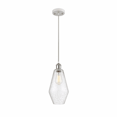 Innovations Cindyrella 1-LT Mini Pendant - White and Chrome - 516-1P-WPC-G654-7 Innovations Cindyrella 1-LT Mini Pendant - White and Chrome - 516-1P-WPC-G654-7