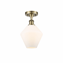 Innovations Cindyrella 1-LT Semi-Flush Mount - Antique Brass - 516-1C-AB-G651-8