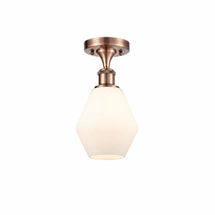 Innovations Cindyrella 1-LT Semi-Flush Mount - Antique Copper - 516-1C-AC-G651-6 Innovations Cindyrella 1-LT Semi-Flush Mount - Antique Copper - 516-1C-AC-G651-6