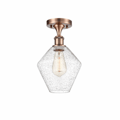 Innovations Cindyrella 1-LT Semi-Flush Mount - Antique Copper - 516-1C-AC-G654-8 Innovations Cindyrella 1-LT Semi-Flush Mount - Antique Copper - 516-1C-AC-G654-8