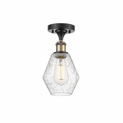 Innovations Cindyrella 1-LT Semi-Flush Mount - Black Brass - 516-1C-BAB-G654-6