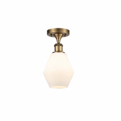 Innovations Cindyrella 1-LT Semi-Flush Mount - Brushed Brass - 516-1C-BB-G651-6
