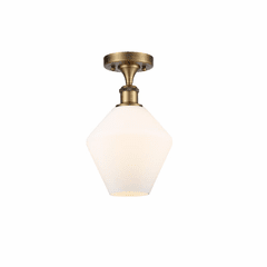 Innovations Cindyrella 1-LT Semi-Flush Mount - Brushed Brass - 516-1C-BB-G651-8