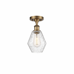 Innovations Cindyrella 1-LT Semi-Flush Mount - Brushed Brass - 516-1C-BB-G654-6