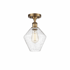 Innovations Cindyrella 1-LT Semi-Flush Mount - Brushed Brass - 516-1C-BB-G654-8