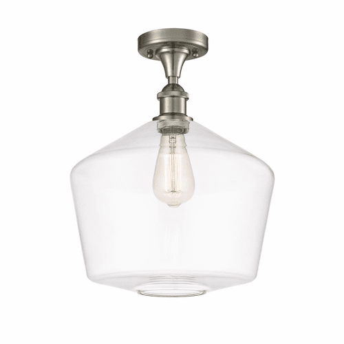 Innovations Cindyrella 1-LT Semi-Flush Mount - Brushed Nickel - 516-1C-SN-G652-12