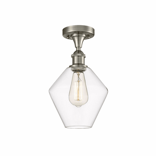 Innovations Cindyrella 1-LT Semi-Flush Mount - Brushed Nickel - 516-1C-SN-G652-8