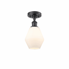 Innovations Cindyrella 1-LT Semi-Flush Mount - Matte Black - 516-1C-BK-G651-6 Innovations Cindyrella 1-LT Semi-Flush Mount - Matte Black - 516-1C-BK-G651-6