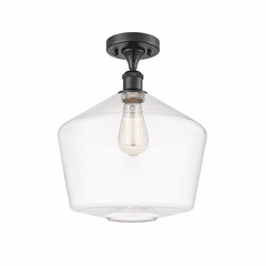 Innovations Cindyrella 1-LT Semi-Flush Mount - Matte Black - 516-1C-BK-G652-12 Innovations Cindyrella 1-LT Semi-Flush Mount - Matte Black - 516-1C-BK-G652-12