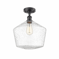 Innovations Cindyrella 1-LT Semi-Flush Mount - Matte Black - 516-1C-BK-G654-12