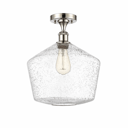 Innovations Cindyrella 1-LT Semi-Flush Mount - Polished Nickel - 516-1C-PN-G654-12