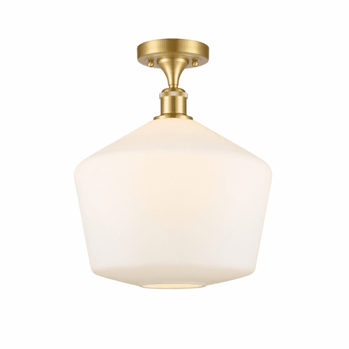 Innovations Cindyrella 1-LT Semi-Flush Mount - Satin Gold - 516-1C-SG-G651-12