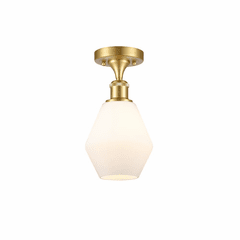 Innovations Cindyrella 1-LT Semi-Flush Mount - Satin Gold - 516-1C-SG-G651-6