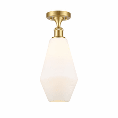 Innovations Cindyrella 1-LT Semi-Flush Mount - Satin Gold - 516-1C-SG-G651-7