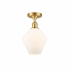 Innovations Cindyrella 1-LT Semi-Flush Mount - Satin Gold - 516-1C-SG-G651-8