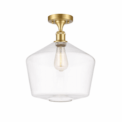 Innovations Cindyrella 1-LT Semi-Flush Mount - Satin Gold - 516-1C-SG-G652-12