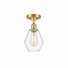 Innovations Cindyrella 1-LT Semi-Flush Mount - Satin Gold - 516-1C-SG-G652-6