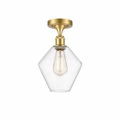 Innovations Cindyrella 1-LT Semi-Flush Mount - Satin Gold - 516-1C-SG-G652-8