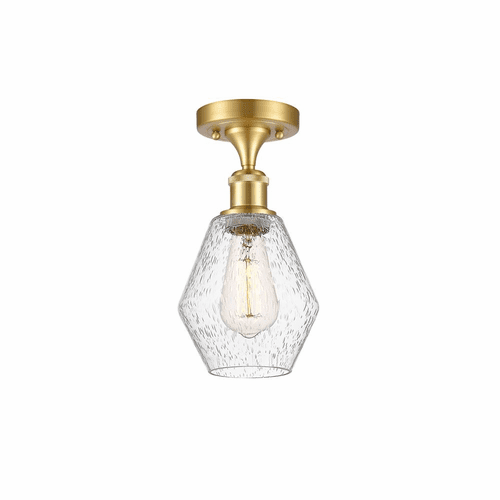 Innovations Cindyrella 1-LT Semi-Flush Mount - Satin Gold - 516-1C-SG-G654-6
