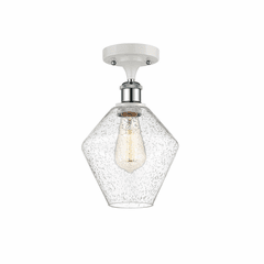 Innovations Cindyrella 1-LT Semi-Flush Mount - White & Chrome - 516-1C-WPC-G654-8