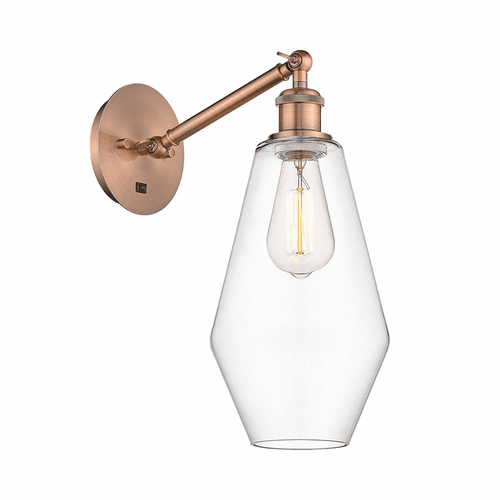 Innovations Cindyrella 1-LT Wall Sconce - Antique Copper - 317-1W-AC-G652-7