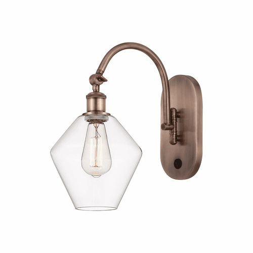 Innovations Cindyrella 1-LT Wall Sconce - Antique Copper - 518-1W-AC-G652-8