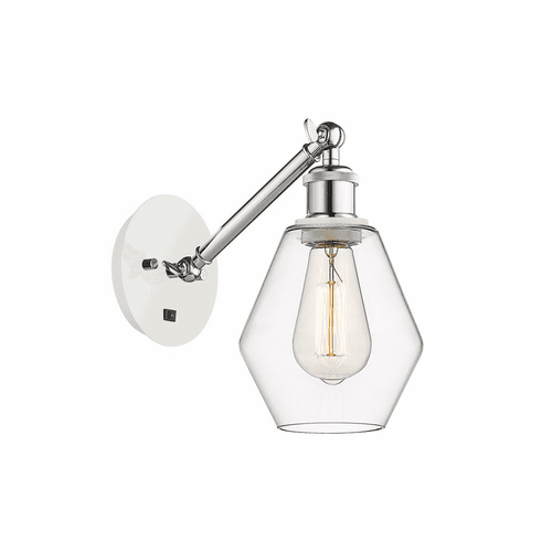 Innovations Cindyrella 1-LT Wall Sconce - White and Chrome - 317-1W-WPC-G652-6