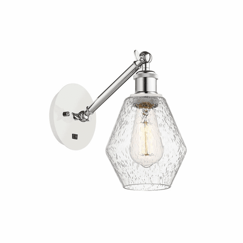 Innovations Cindyrella 1-LT Wall Sconce - White and Chrome - 317-1W-WPC-G654-6