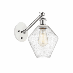 Innovations Cindyrella 1-LT Wall Sconce - White and Chrome - 317-1W-WPC-G654-8